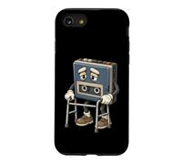 Retro Cassette Recorder Elder Character Vintage Audio Case for iPhone SE (2020) / 7/8
