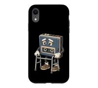 Retro Cassette Recorder Elder Character Vintage Audio Case for iPhone XR