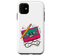Retro Cassette Tape 80s Vintage Music Aesthetic Graphic Case for iPhone 11