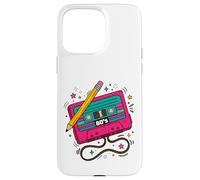 Retro Cassette Tape 80s Vintage Music Aesthetic Graphic Case for iPhone 15 Pro Max