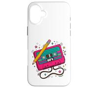 Retro Cassette Tape 80s Vintage Music Aesthetic Graphic Case for iPhone 16 Plus