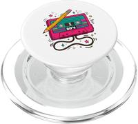Retro Cassette Tape 80s Vintage Music Aesthetic Graphic PopSockets PopGrip for MagSafe
