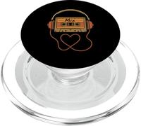 Retro Cassette Tape Headphones Vintage 80s 90s Music Vibe PopSockets PopGrip for MagSafe