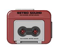 Retro Cassette Tape Keychain, Mini Tape Retro Cassette Player, Portable Record Player Music Box, Mini Recorder Music Keyring For Backpack Bags Car Keys Phones, 2.1x0.87x1.6 Inches