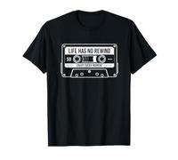 Retro Cassette Tape Life Has No Rewind Dj T-Shirt