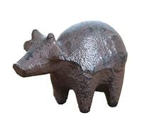 Retro Cast Iron Creative Animal Statue Sculpture Student Paperweight Pen Holder Animal Statuette Figurine Home Decor Office Desktop Ornament Decoration Accessories,Elephant Art collection
