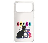 Retro Cat and Book Lover Midcentury Atomic Age Case for iPhone 17 Pro Max