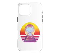 Retro Cat Boba Tea Bubble Tea Anime Kawaii Neko Kitten Case for iPhone 16 Pro Max