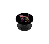Retro Cat Boho Plant Wildflower Kitten Lover Cat Mom Nature PopSockets Adhesive PopGrip