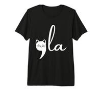 Retro Cat Comma La Kamala Harris for President Premium T-Shirt