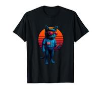 Retro Cat Customers Products Skills Retail Sales Associate T-Shirt
