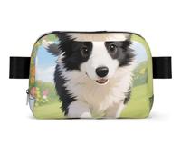 Retro Cat Fanny Pack Crossbody Waist Bag Pack Waterproof Mini Belt Bag Bum Hip Bag for Men Women, Puppy Playing, One Size