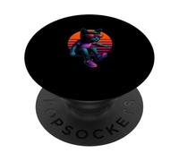 Retro Cat In Motion Freestyle Parkour Jumper PopSockets Adhesive PopGrip