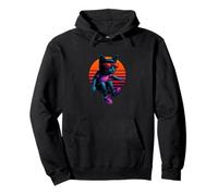 Retro Cat In Motion Freestyle Parkour Jumper Pullover Hoodie