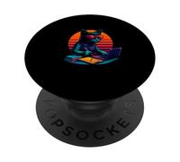Retro Cat Models Solutions Operations Research Analyst PopSockets Adhesive PopGrip