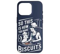 Retro Cat Pastry Baker Pun So This Is How You Make Biscuits Case for iPhone 16 Pro