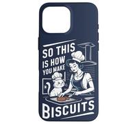 Retro Cat Pastry Baker Pun So This Is How You Make Biscuits Case for iPhone 16 Pro Max
