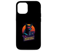 Retro Cat Testing Software Quality Assurance Engineer Case for iPhone 12/12 Pro