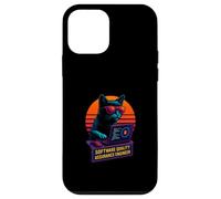 Retro Cat Testing Software Quality Assurance Engineer Case for iPhone 12 mini