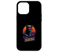 Retro Cat Testing Software Quality Assurance Engineer Case for iPhone 12 Pro Max