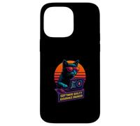 Retro Cat Testing Software Quality Assurance Engineer Case for iPhone 14 Pro Max
