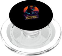 Retro Cat Testing Software Quality Assurance Engineer PopSockets PopGrip for MagSafe