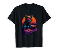 Retro Cat With Campaigns Branding Skills Marketing Manager T-Shirt