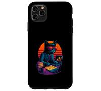 Retro Cat With Markets Reports Skills Financial Analyst Case for iPhone 11 Pro Max