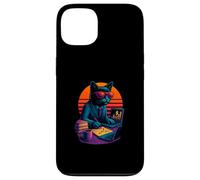 Retro Cat With Markets Reports Skills Financial Analyst Case for iPhone 13