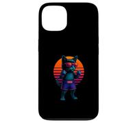 Retro Cat With MMA Gloves Fighting Cage Fighter Case for iPhone 13