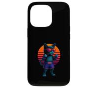 Retro Cat With MMA Gloves Fighting Cage Fighter Case for iPhone 13 Pro