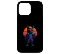 Retro Cat With MMA Gloves Fighting Cage Fighter Case for iPhone 13 Pro Max