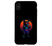 Retro Cat With MMA Gloves Fighting Cage Fighter Case for iPhone XS Max
