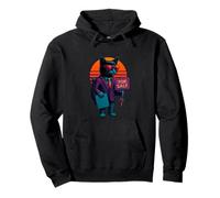 Retro Cat With Property Sales Skills Real Estate Agent Pullover Hoodie