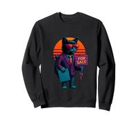 Retro Cat With Property Sales Skills Real Estate Agent Sweatshirt