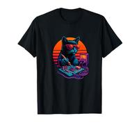 Retro Cat With Soldering Iron DIY Electronics Electrican T-Shirt