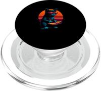 Retro Cat With Text Marketing Skills Copywriter PopSockets PopGrip for MagSafe