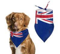 Retro Cayman Islands Flag Dog Bandanas,Adjustable Neck Pet Scarf for Small to Large Pets,Stylish And Comfortable Accessories for Dogs & Cats