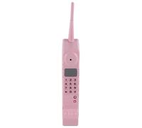 Retro Cellphone Model Vintage Simulation Ornament for Home Decoration and Photography Props Iron 12.6x1.6x2.8in 1 Unit (Pink)