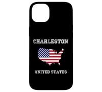Retro Charleston United States Distressed United States Flag Case for iPhone 14 Plus