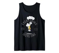 Retro Charlie Brown Stressed Bad Day Bright Side Nervous Tank Top