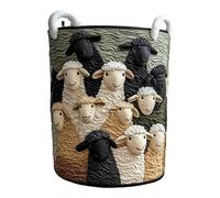 Retro Charm Foldable Storage Bin Laundry Hamper Basket Perfect As Baby Essential or Plush Toy Organiser Bag Quilted Hamper Infants Toy Storage Box Decorative Holder