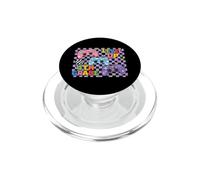 Retro Checkered Level Up 4th Grade Gamer Back to School PopSockets PopGrip for MagSafe