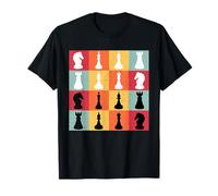 Retro Chess Board Tee Game Humor Set Player Chess Pieces T-Shirt