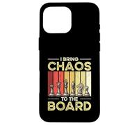 Retro Chess Player I Bring Chaos To The Board Case for iPhone 16 Pro Max