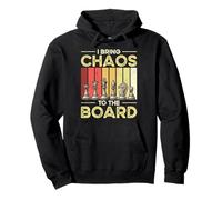 Retro Chess Player I Bring Chaos To The Board Pullover Hoodie