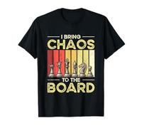 Retro Chess Player I Bring Chaos to The Board T-Shirt