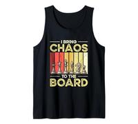 Retro Chess Player I Bring Chaos to The Board Tank Top