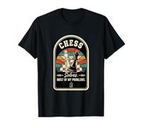 Retro Chess Solves Most of My Problems Funny Chess Player T-Shirt