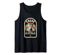 Retro Chess Solves Most of My Problems Funny Chess Player Tank Top